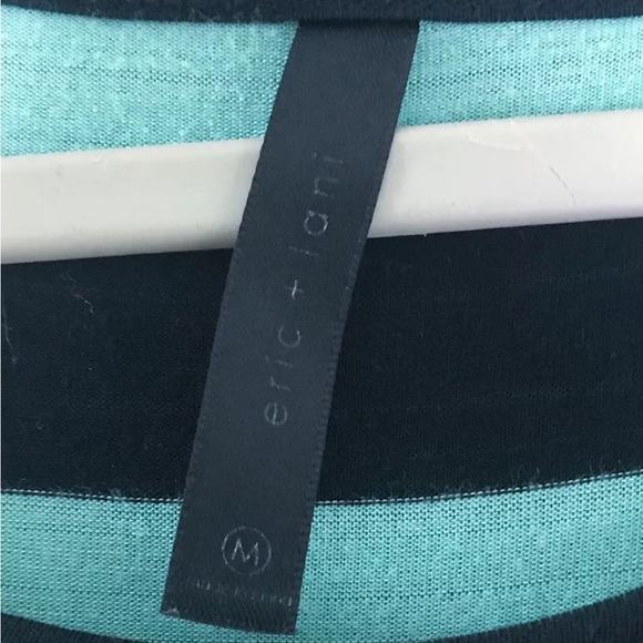 Mint Green Black Striped Dress Juniors Medium Retro Twee Whimsigoth Classic - Picture 2 of 4